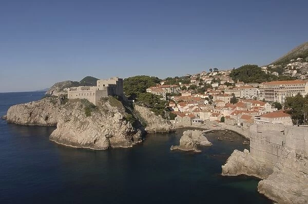 Croatia, Dalmatia, Dubrovnik, Lovrijenac Fortress near old town
