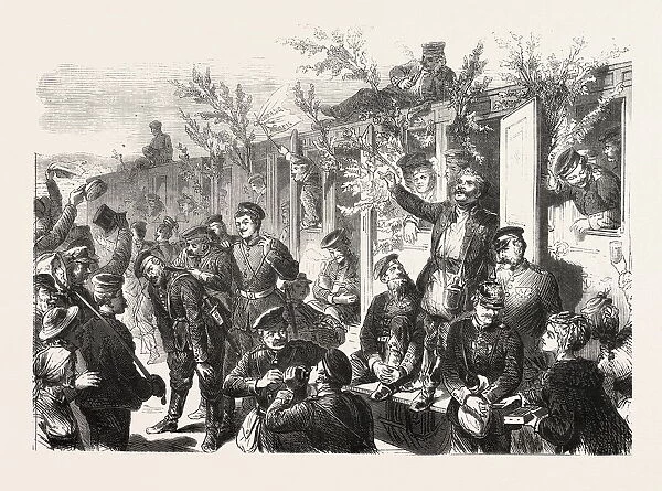 Franco-Prussian War: Arrival of the 17th Regiment Infantry at the Railway Station