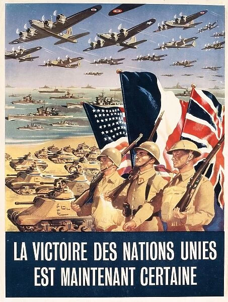 French propaganda poster published in Algeria, from World War II, 1943
