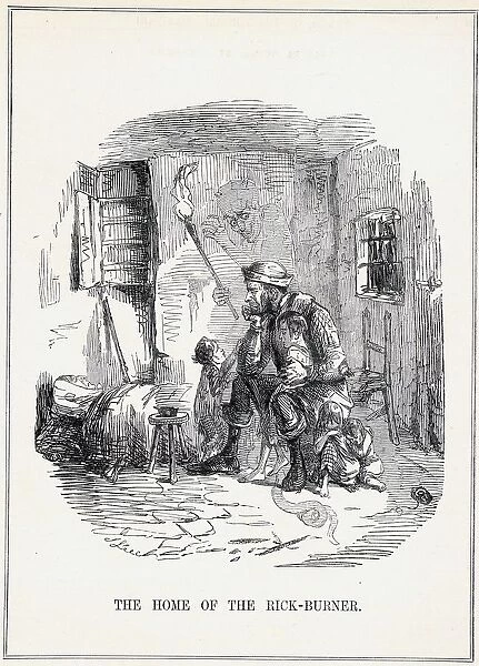 The Home of the Rick-Burner : Cartoon by John Leech from Punch, London