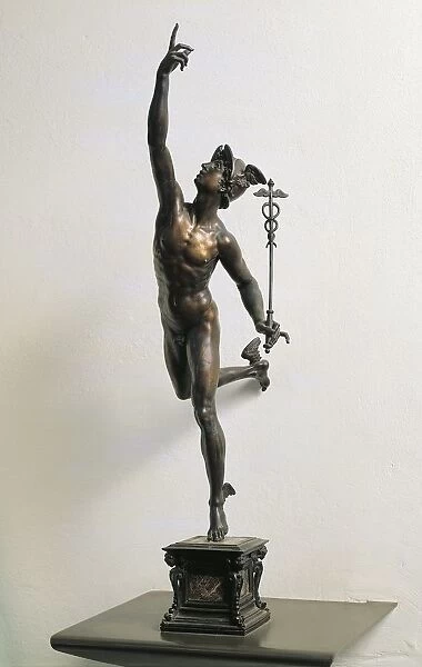 Italy, Florence, Tuscany region, bronze statuette replica of Flying Mercury