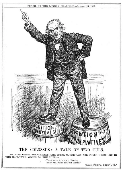 Lloyd George during split in British Liberal Party