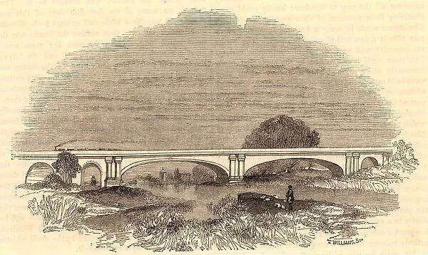 Maidenhead Bridge on the Great Western Railway, c1860. Bridge designed by Isambard Kingdom Brunel