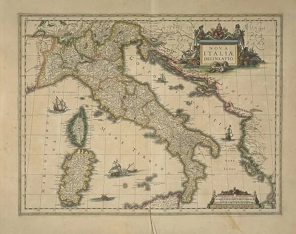 Map of Italy by Joan Blaeu