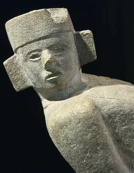 Maya civilization, Mexico, Statue of Chac Mool, From Chichen Itza