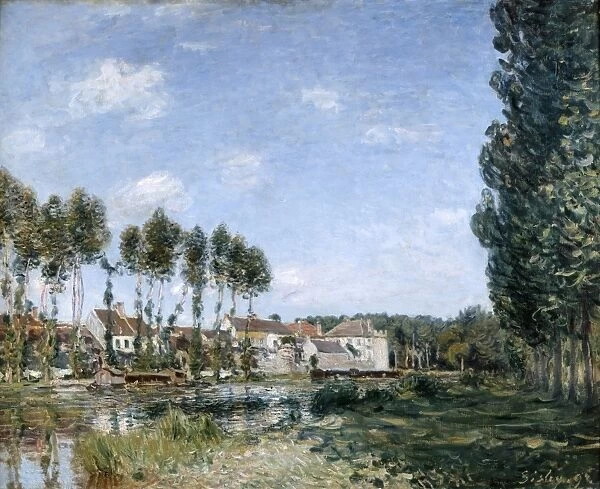 Moret, on the Banks of the Loing Seine et Marne, France, 1892. Oil on canvas