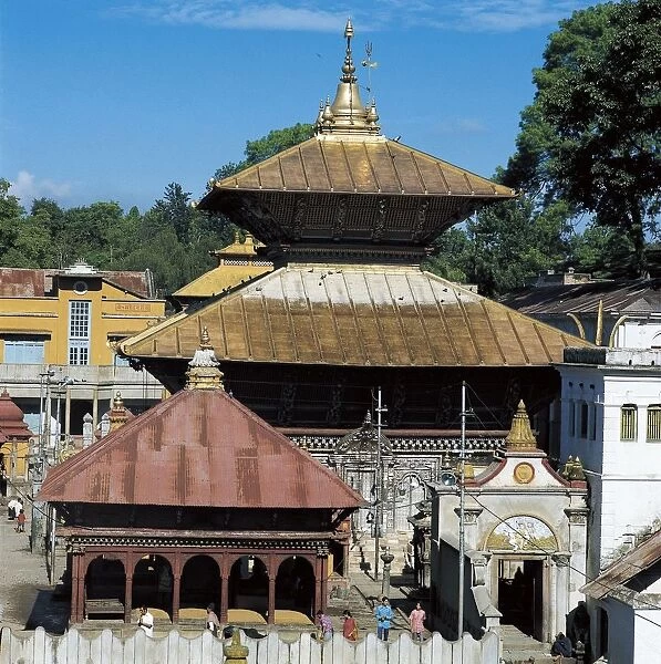 Nepal, Kathmandu District, Kathmandu, Temple of Pashupatinath, dedicated to Vishnu