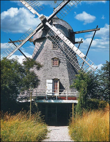 Old Dutch Windmill, Netherlands, 1959