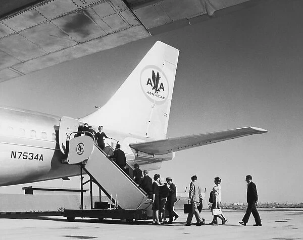 Passengers boarding 707 Astrojet