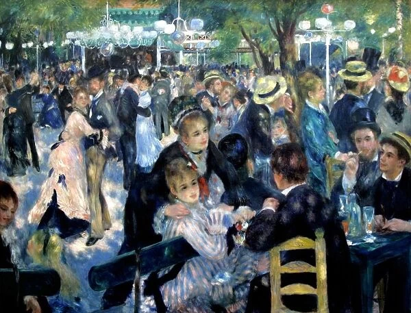 Pierre August Renoir (1841-1919) French painter. Dance at Le Moulin de la Galette