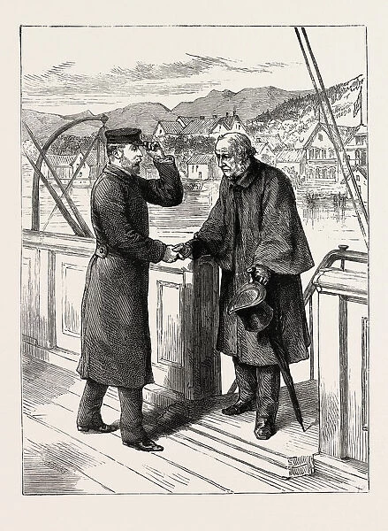 The Prince of Wales in Norway: Mr. Gladstone Visiting the Prince at Molde on Board