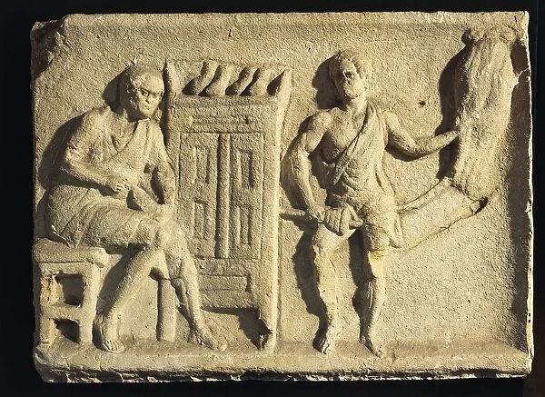 Relief depicting a shoemaker and a rope maker