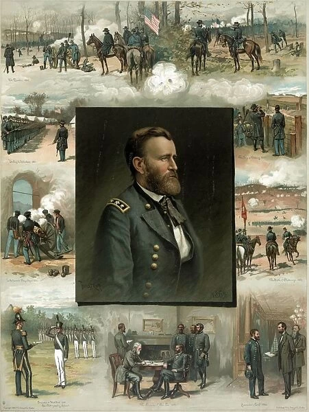 Scenes in life of Ulyssess Grant (1822-1885), 18th President of the United States