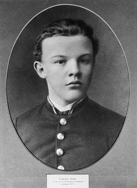 Seventeen year old vladimir ilyich ulyanov (lenin), the year he graduated the simbirsk gymnasium in 1887