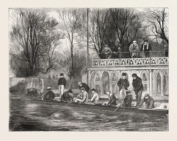 A Sketch on the Isis, the Oxford Crew at Home, Uk, 1871