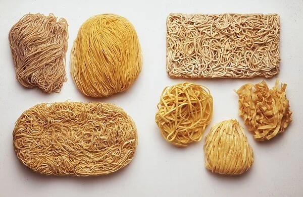 Various types of noodles