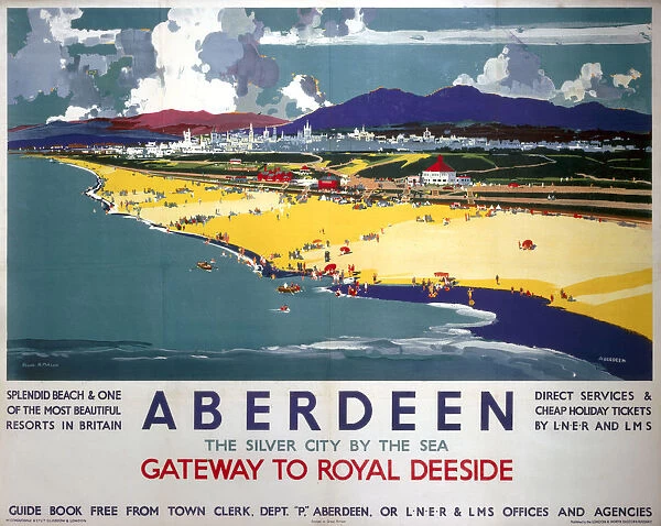 Aberdeen, Gateway to Royal Deeside, LNER  /  LMS poster, 1935