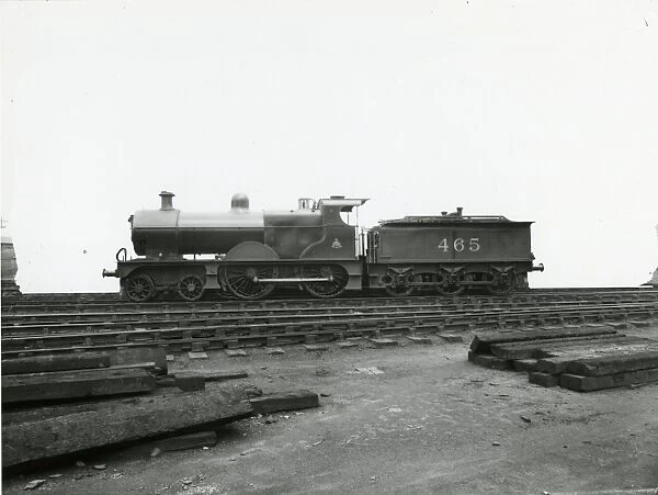 Midland Railway Class 2, 4-4-0 steam locomotive. Drawing no. 08-7651 showing general