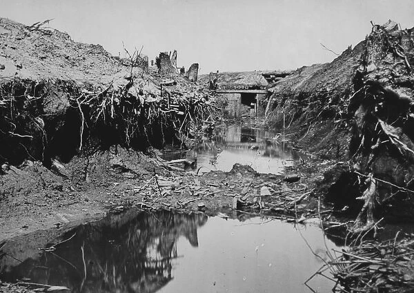 Fort Hell. A view of Fort Sedgwick trenches, Petersburg, Virginia circa 1864