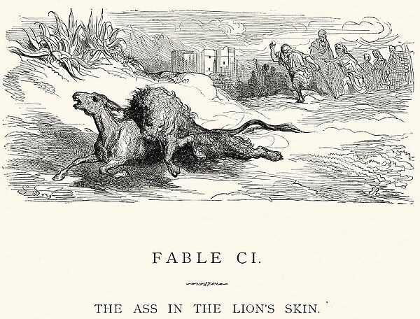 La Fontaines Fables - Ass in the Lions Skin
