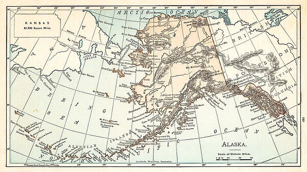 Map of Alaska 1895