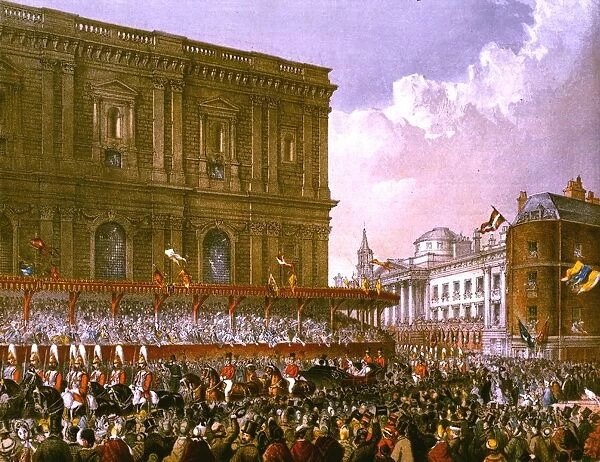 St Paul s. 7th March 1863: The crowd looks on as Princess Alexandra of