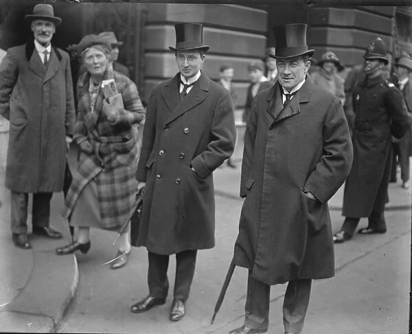 The burget smile. Mr Stanley Baldwin, the Chancellor of the Exchequer, seen smiling