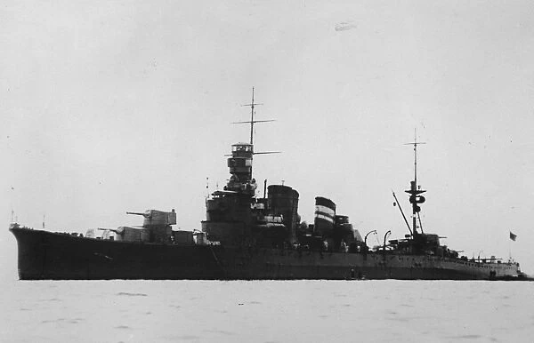 Japanese Battleship. Furntaka sister to Kako. March 1928
