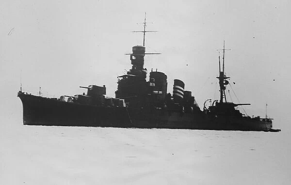 Japanese Battleship. Kako one of the new cruisers 7, 100 tons, mounting 6 - 8 guns