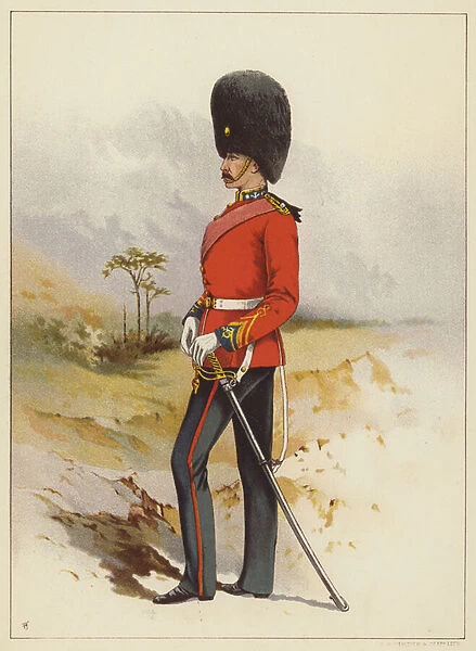 The 23rd, Royal Welsh Fusiliers (colour litho)