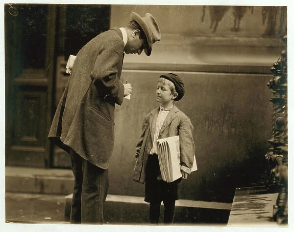 8 year old newsboy Michael McNelis, who d just recovered from his second bout of pneumonia