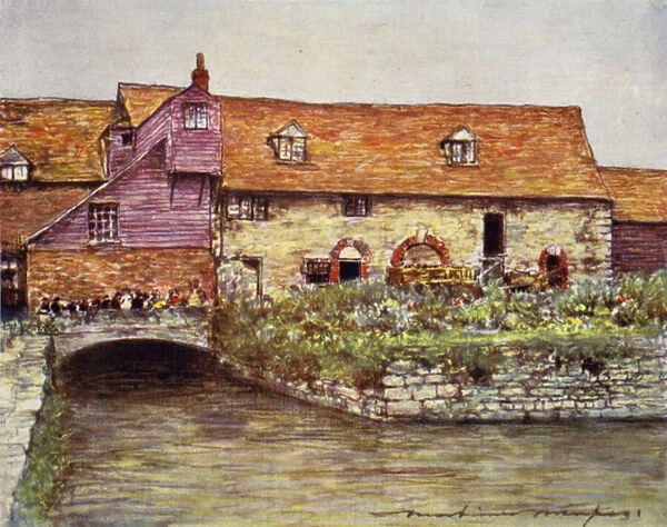 The Mill at Abingdon (colour litho)