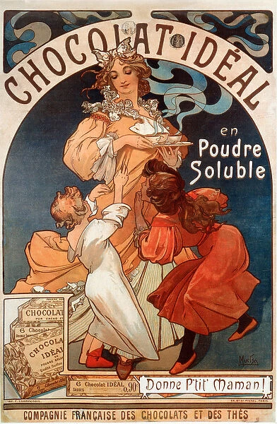 Advertising for Chocolate ideal, 1897 (poster)