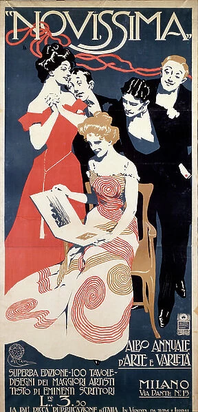 Advertising poster for Novissima, Arts and letters magazine, c. 1920