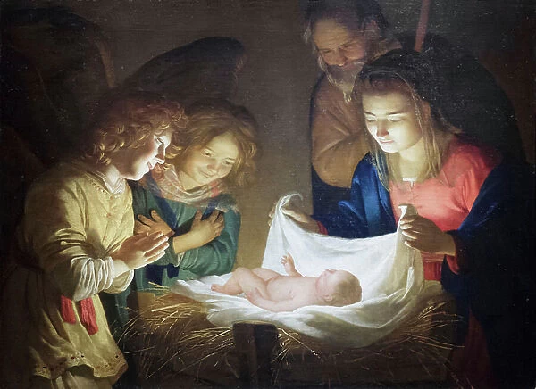 Adoration of the Child, 1619-20 (oil on canvas)
