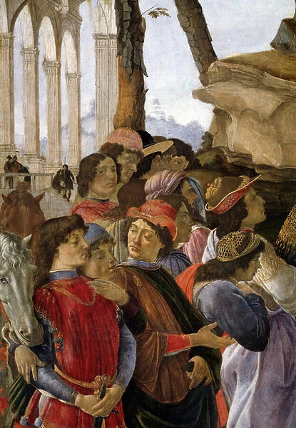 The adoration of the magi, detail, 1475 (tempera on wood)