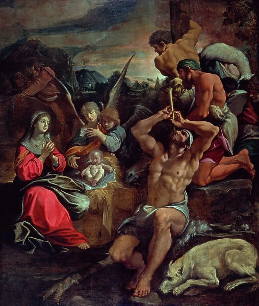 The Adoration of the Shepherds (oil on canvas)