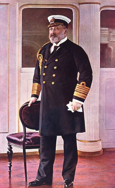 Albert Edward Prince of Wales, Honorary Admiral of the Fleet, 1898 (print)