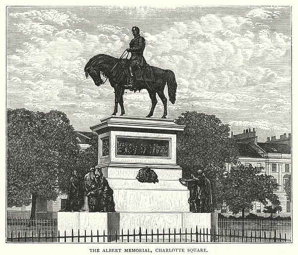 The Albert Memorial, Charlotte Square (engraving)