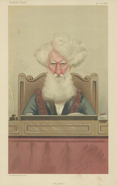 Alderman Sir Robert W Carden (colour litho)