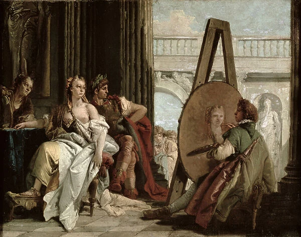 Alexander and Campaspe at the house of the painter Apelles (oil on canvas)