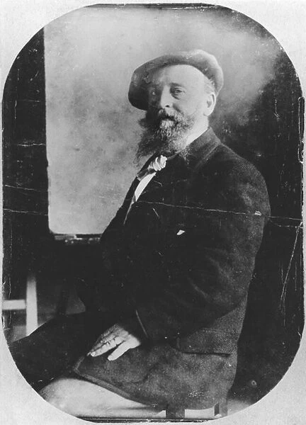 Alfred Sisley (1839-99) c. 1895 (b  /  w photo)