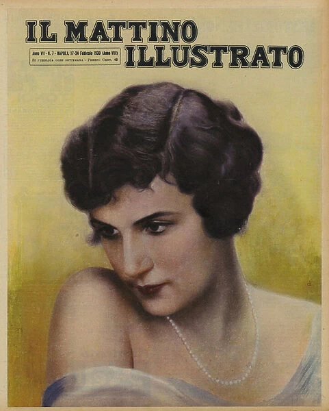 Aliki Diplarakou, Miss Greece, winner of the Miss Europe beauty pageant, 1930 (photo)