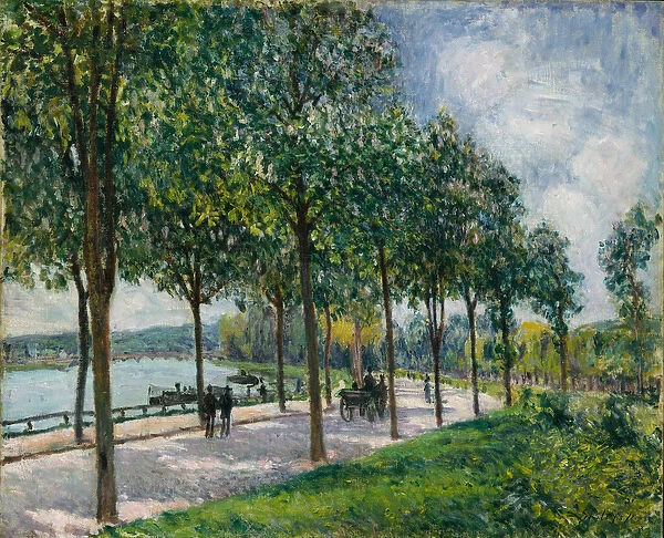 Allee of Chestnut Trees, 1878 (oil on canvas)