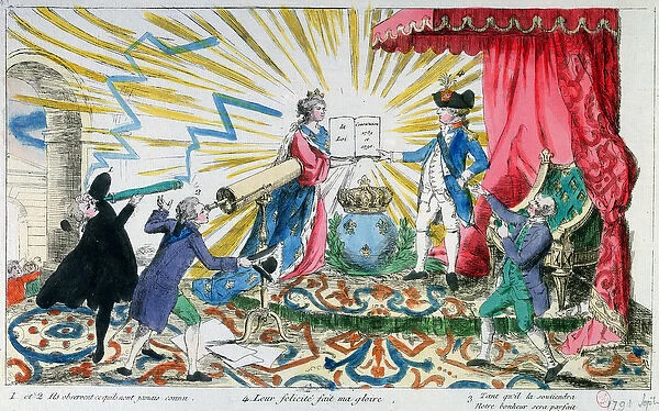 Allegory of the Acceptance of the Constitution by King Louis XVI (1754-93)