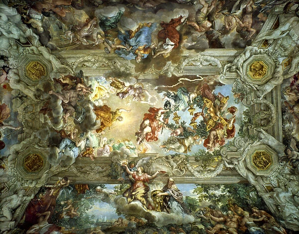 Allegory of Divine Providence and Barberini Power, Ceiling of the Hall of the Palazzo