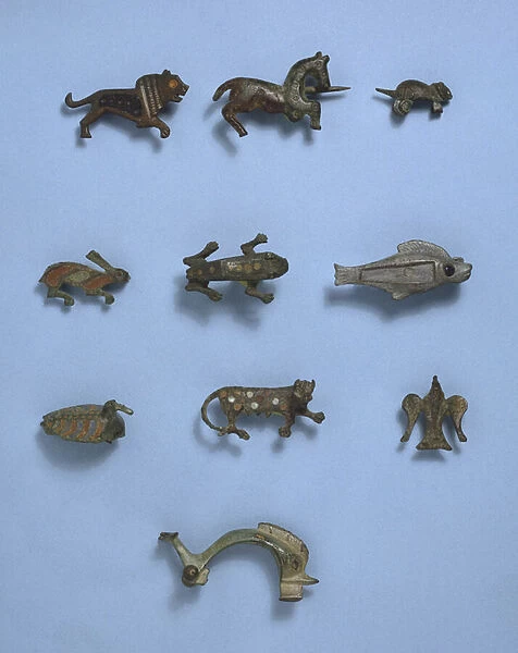 Animal Shaped Brooches, Roman c. 1st century AD  /  1st century BC (metal)