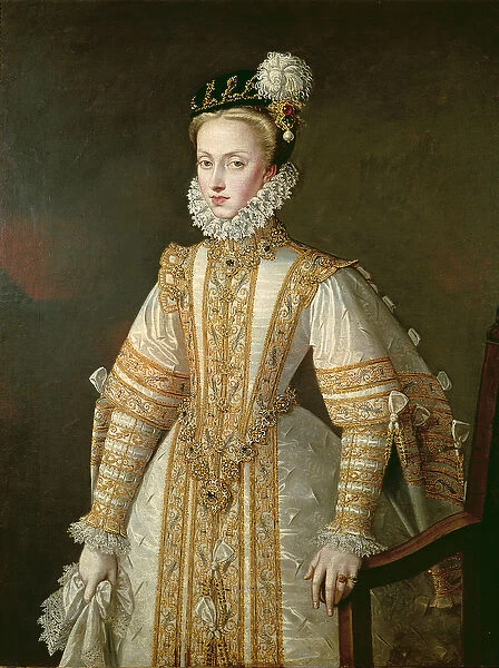 Anne of Austria (1549-80) Queen of Spain, c. 1571 (oil on canvas)