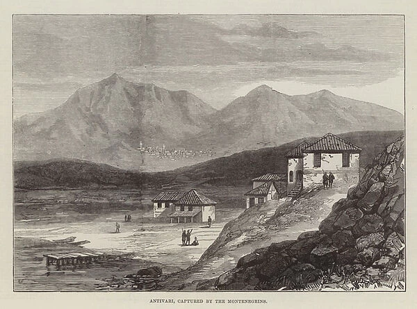 Antivari, captured by the Montenegrins (engraving)