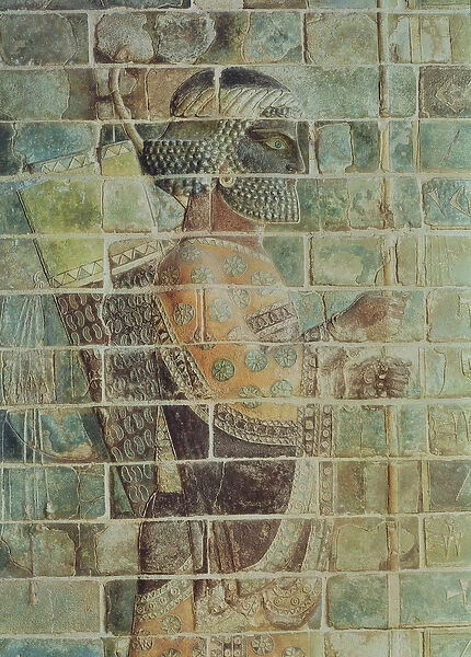 Detail of an archer from a frieze, from the Palace of Darius the Great (548-486 BC